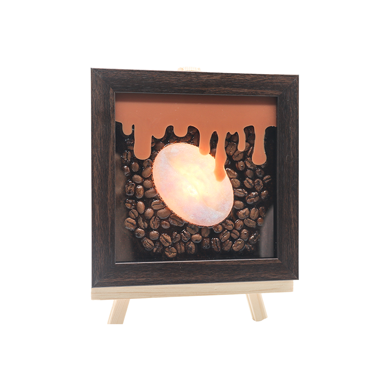Amber kaffesimuleringskunstlampe - lampe kiss kaffeduft