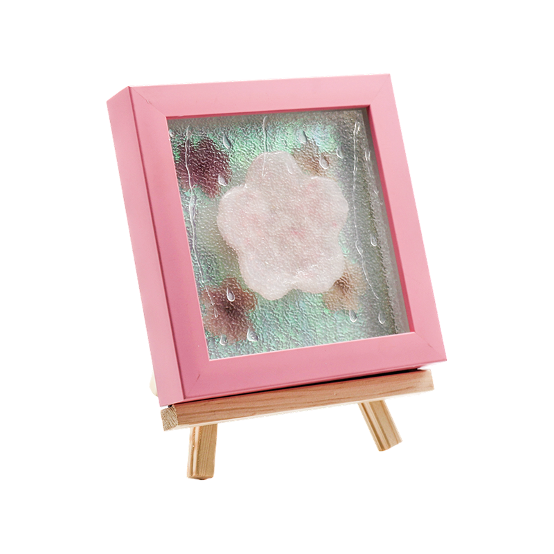 Gul træramme Cherry Blossom Art Lamp-Yozakura Rain