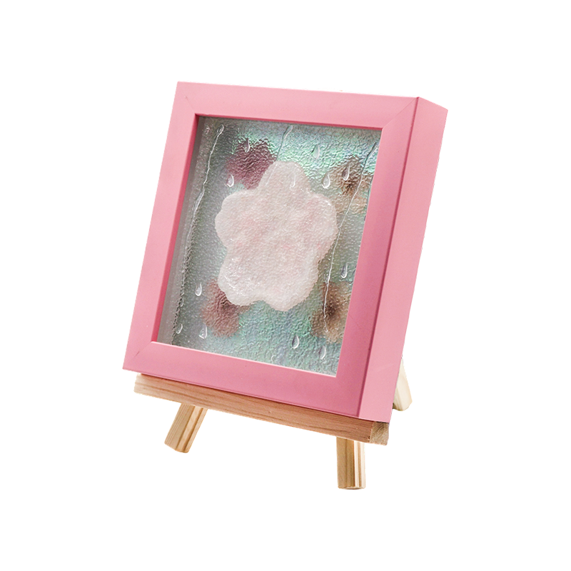 Gul træramme Cherry Blossom Art Lamp-Yozakura Rain