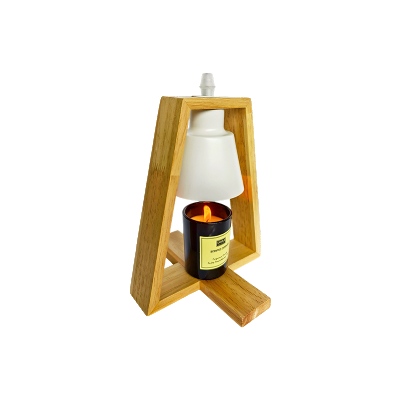 Minimalistisk trælysvarmerlampe - Warm Isle